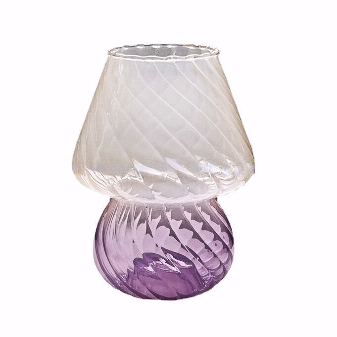 Scandinavian Blue Stripe Glass Vase