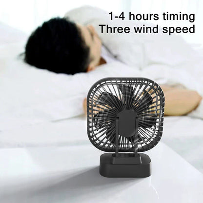 Portable Rechargeable USB Mini Fan with Timer