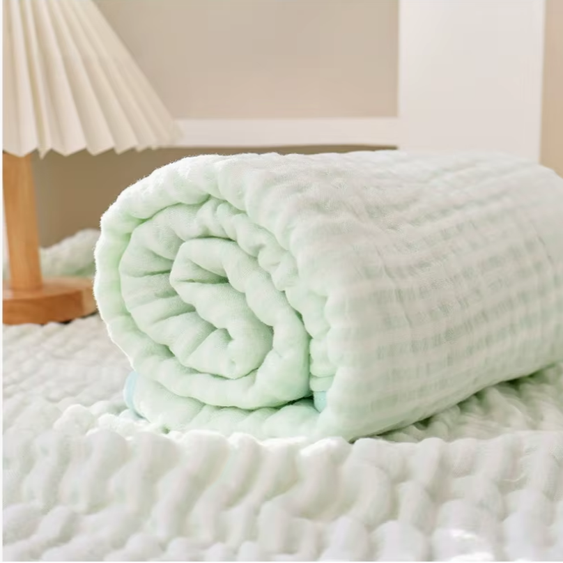 Soft 6-Layer Baby Swaddle Blanket Muslin Cotton Blend