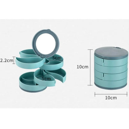 Spinning 3-Tier Jewelry Box Storage Organizer