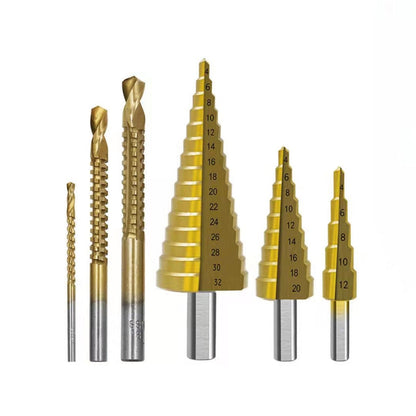 Heavy Duty Titanium Drill Bit Set for Metal and Wood