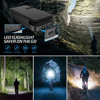 Portable Solar Charger 43800mAh Fast Charge Power Bank