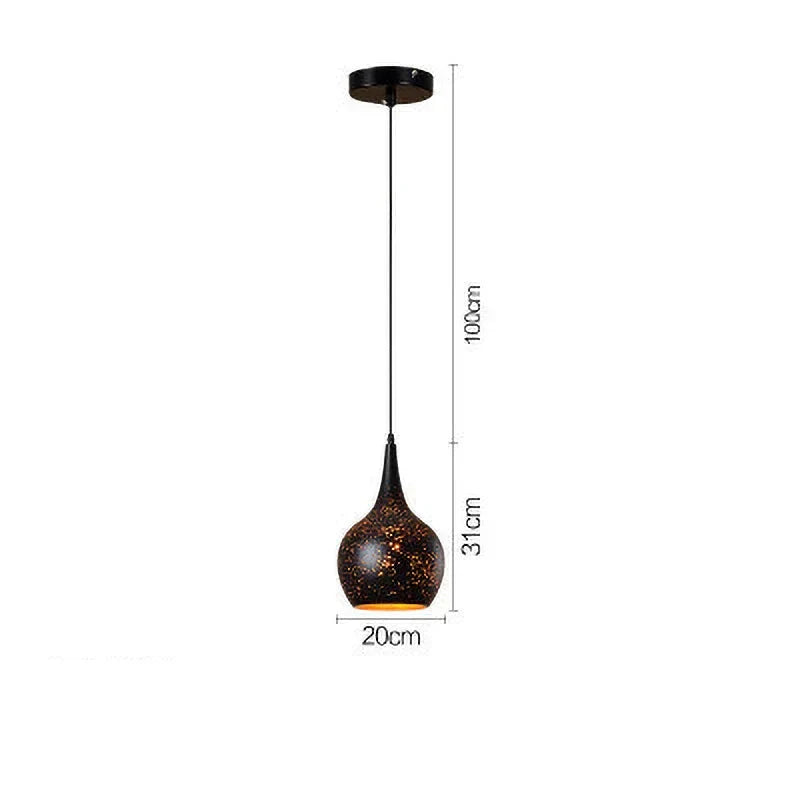 Rustic Metal Pendant Light in Classic Industrial Design