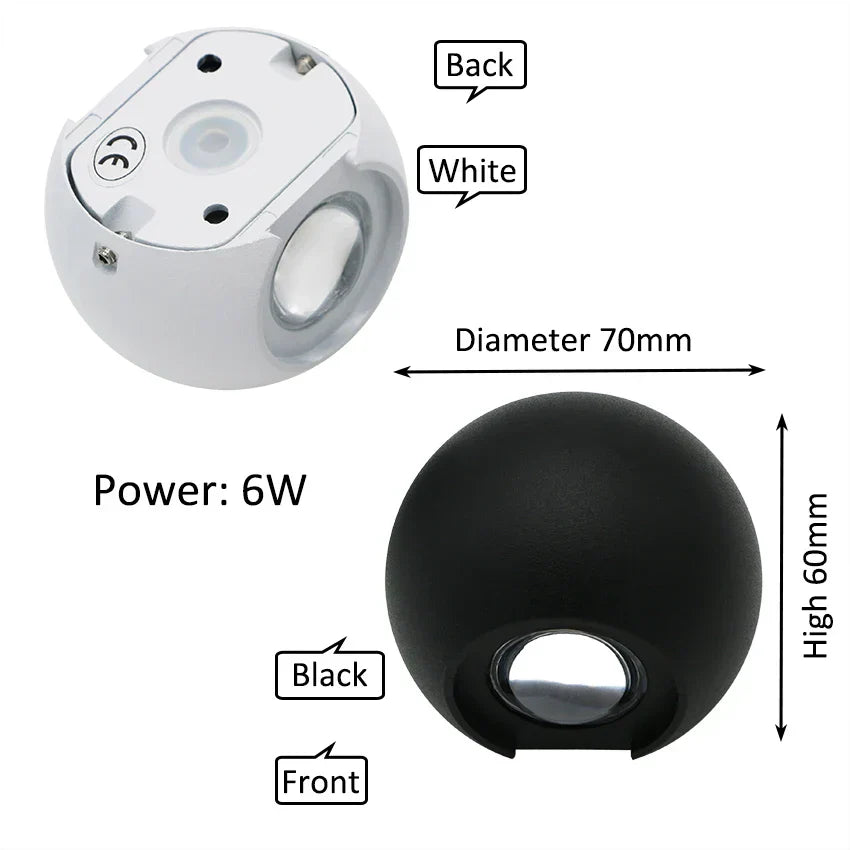 Bright 6W Outdoor Wall Light