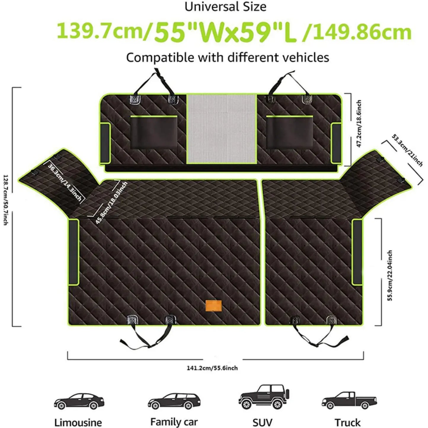 Pet Car Seat Cover Protector Mat