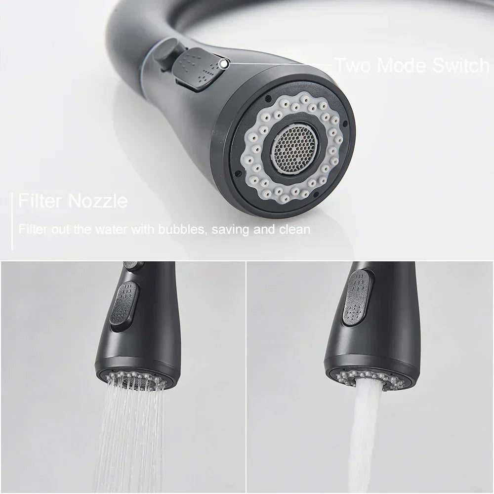 Sleek Pull-Down Kitchen Faucet for Contemporary Homes