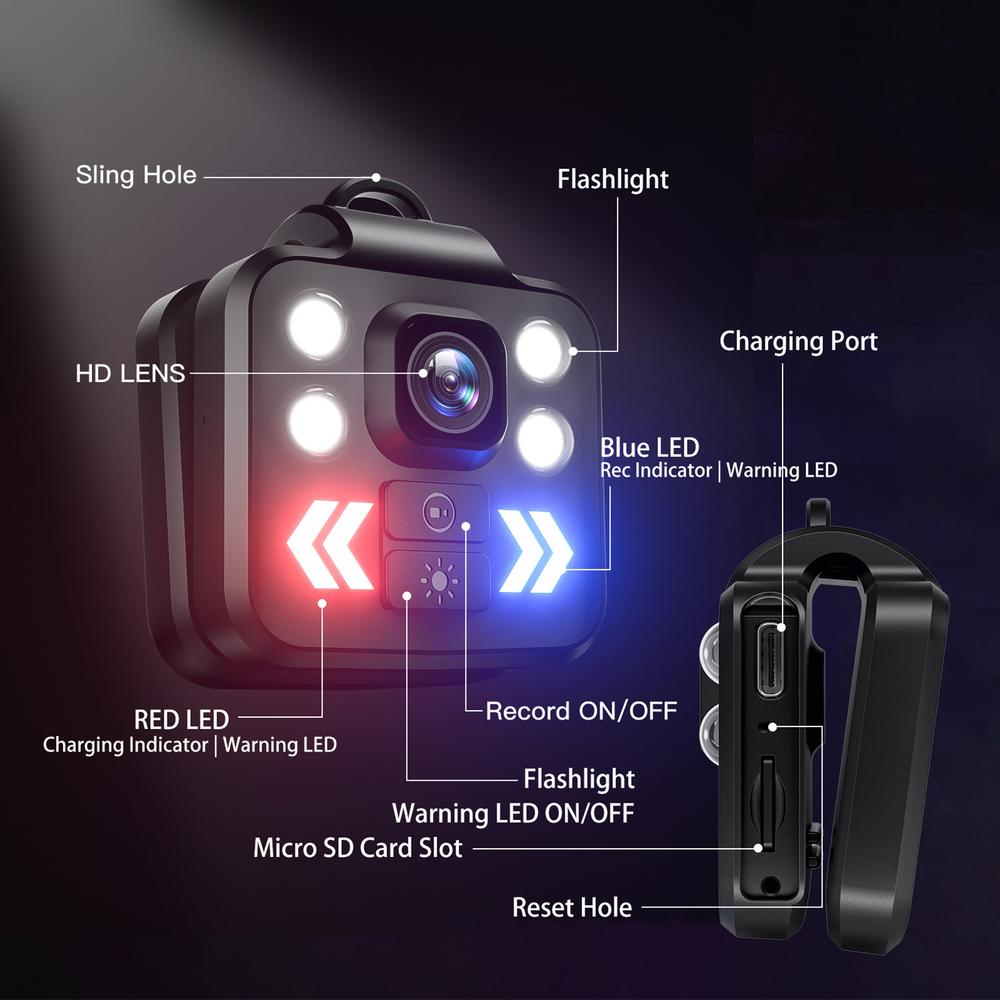 Compact Mini HD Body Wearable Video Camera