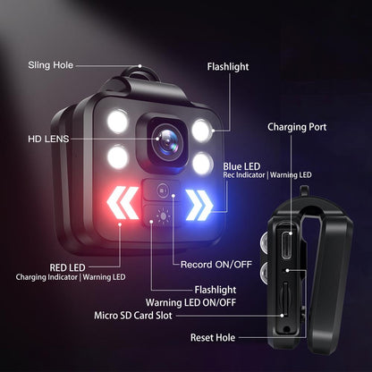 Compact Mini HD Body Wearable Video Camera