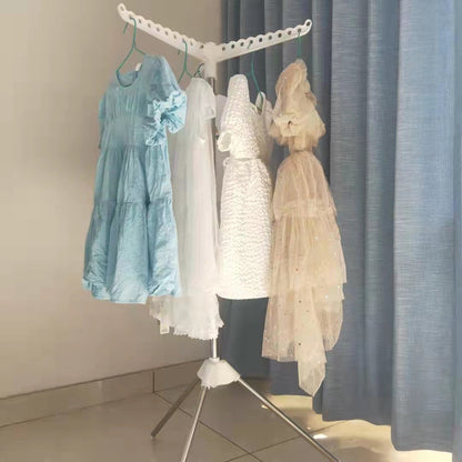 Compact Folding Metal Clothes Dryer Rack