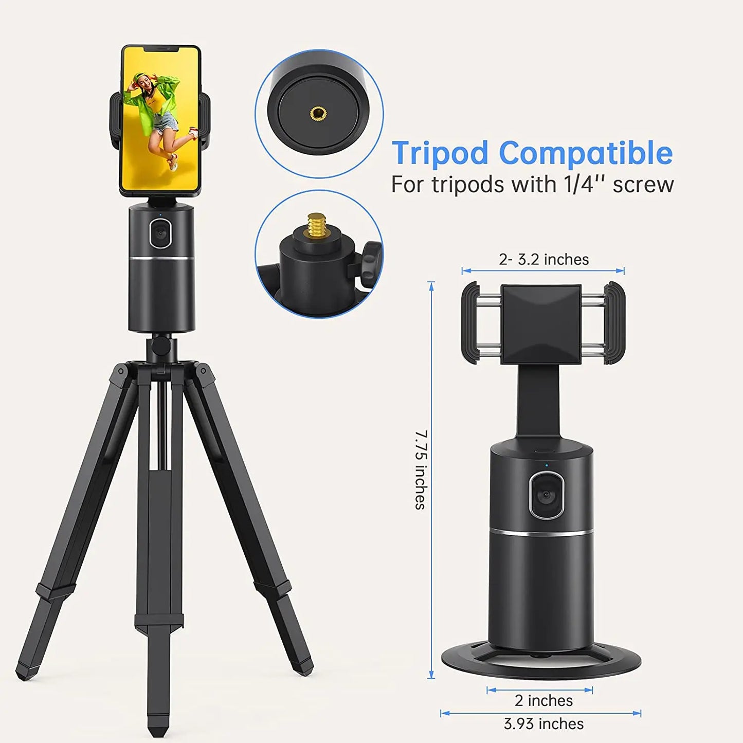 Smart Phone Stand with Auto Face Detection Mount