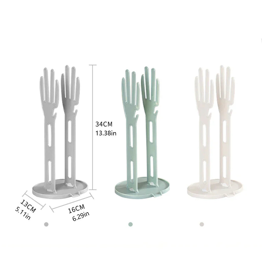 Compact Glove Drying Rack for Kitchen Use