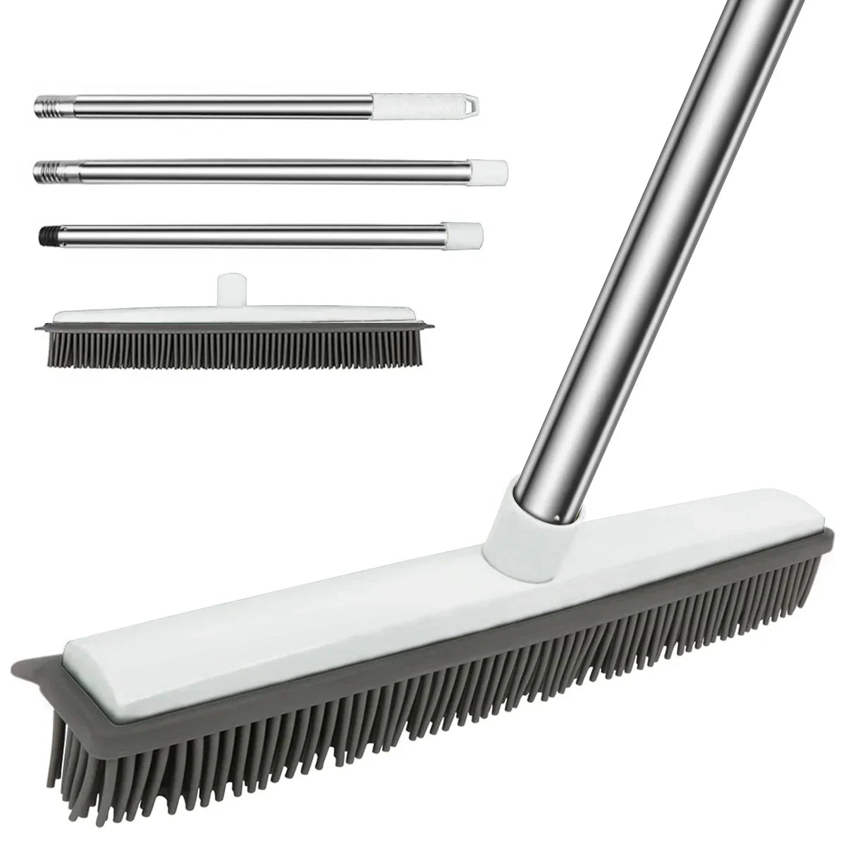 Easy Sweep Pet Hair Rubber Broom