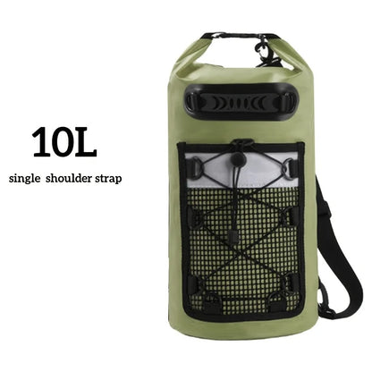 Waterproof Dry Sack Bag 10/20/30L Roll Top Backpack