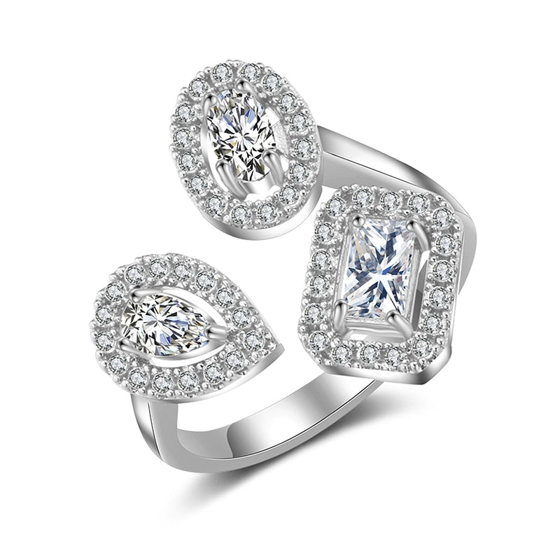 Befez | Elegant Teardrop Zircon Comfort Fit Ring