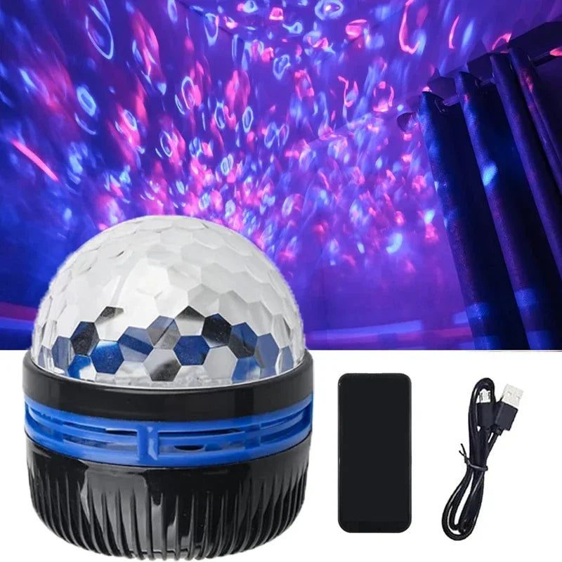 Colorful Night Light Projector with Music and Remote