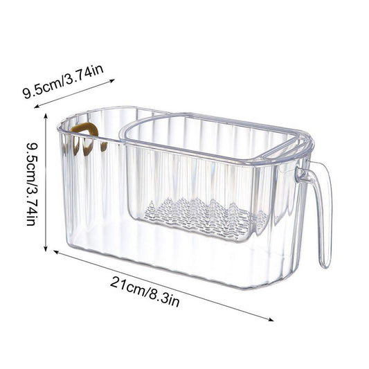 Crystal Clear Storage Double Layer Basket - Befez