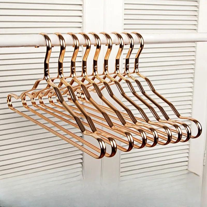 Sturdy Brass Clothes Hangers for Deluxe Clothing Storage