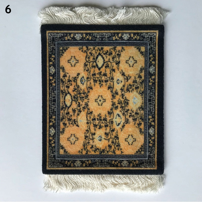Small Vintage Rug Drink Coaster