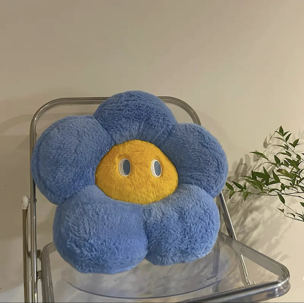 Cute Floral Pillow with Face