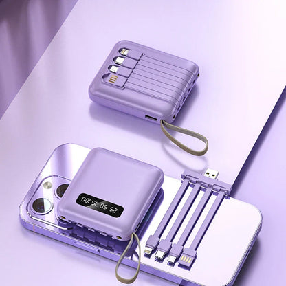 Compact Portable Charger with Fast Charging & LED Screen