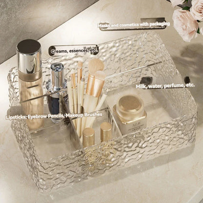 Spacious Makeup Storage Case Water Wave Pattern