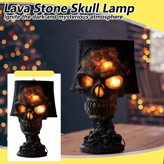 Spooky Skull Table Lamp Dark LED Light - Befez
