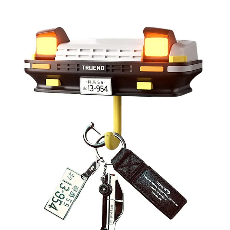Car Shaped Key Holder with Wall Hooks