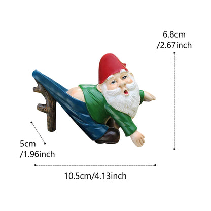 Quirky Garden Gnome Planter with Pants on Hook