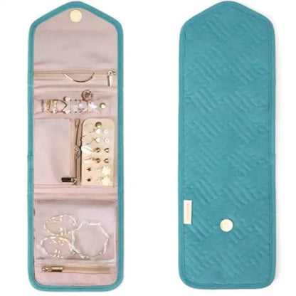 Portable Travel Jewelry Roll Up Pouch