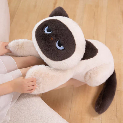 Adorable Siamese Kitten Soft Plush Toy