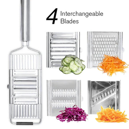 Easy Grip Stainless Steel Food Grater & Chopper - Befez