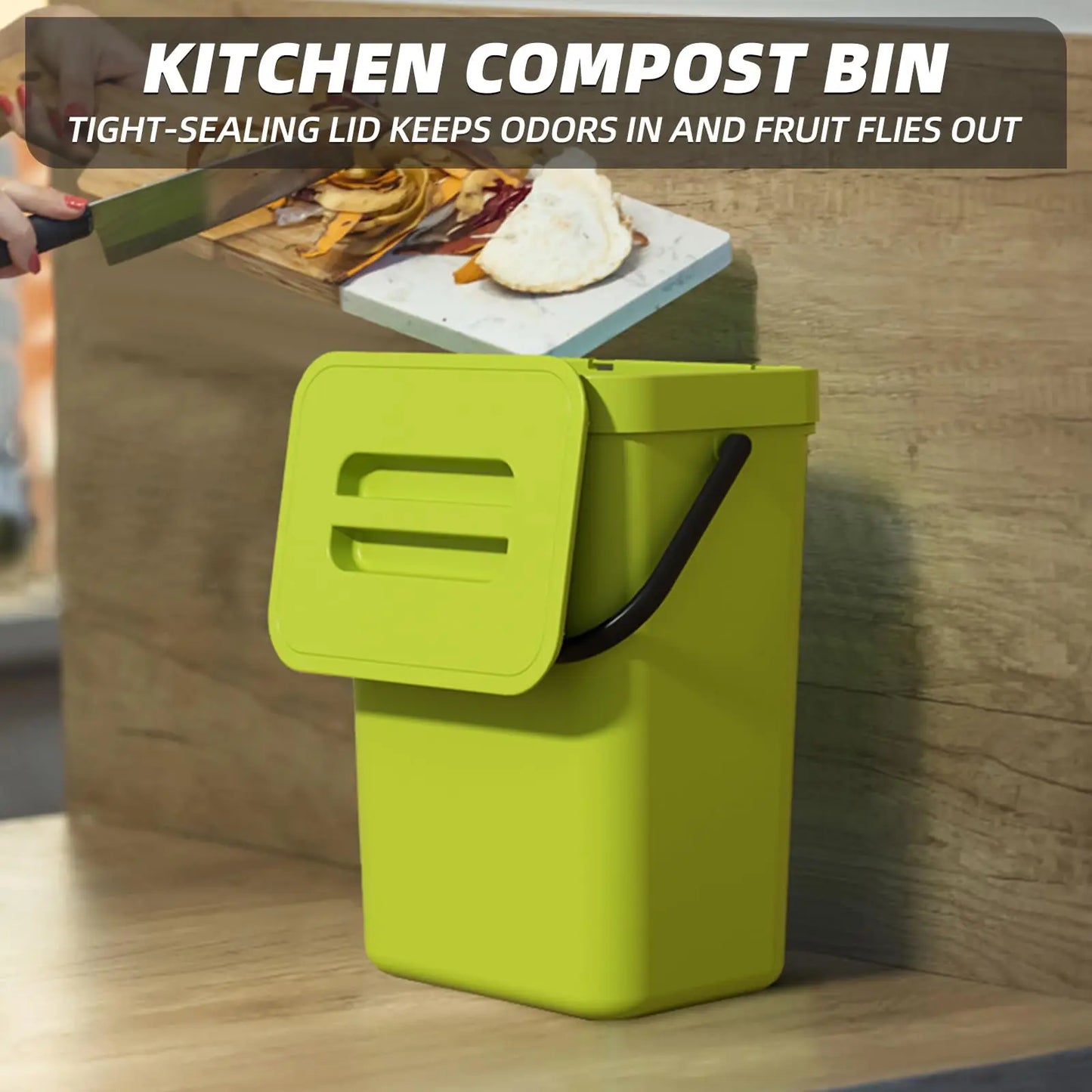 Space Saving Wall Mount Mini Bin with Lid