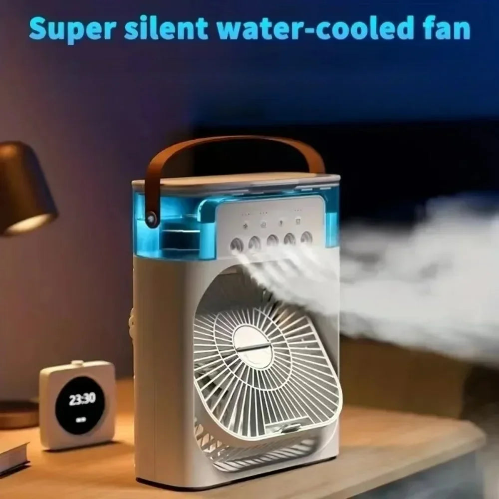 Compact Air Cooler with 3-Speed Fan and Humidifier