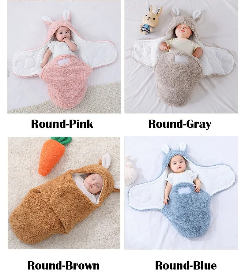 Cute Bunny Baby Sleep Sack Swaddle Wrap