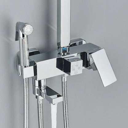 Premium Rain Shower Head Set with 4 Spray Modes