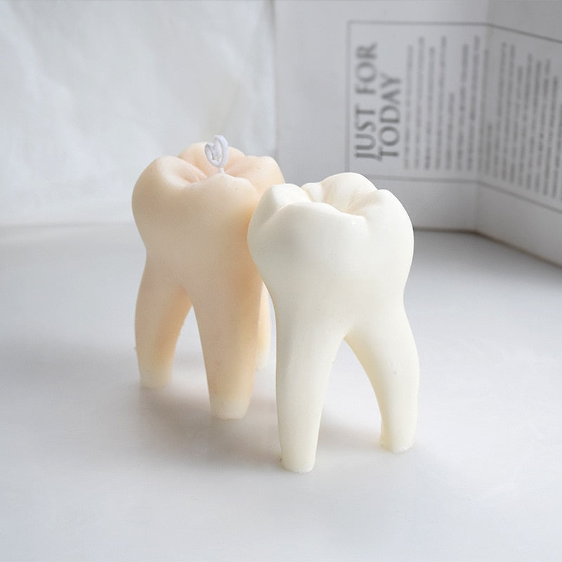 Creative Teeth Shaped Silicone Candle Mould