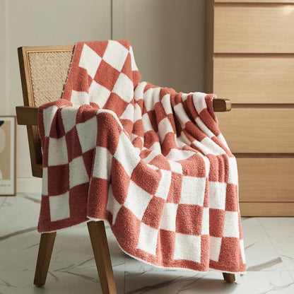 Vibrant Plaid Throw Blanket