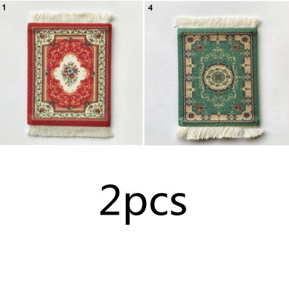 Small Vintage Rug Drink Coaster