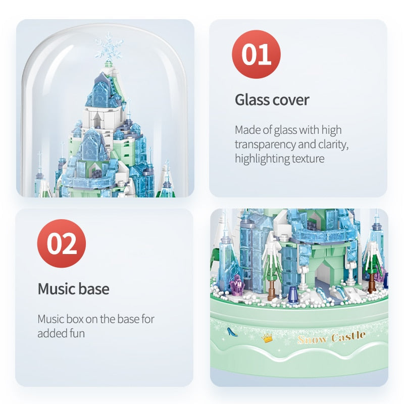 Colorful Castle Musical Jewelry Box