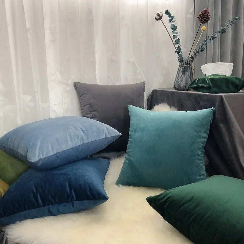 Plush Velvet Accent Pillow for Home Decor