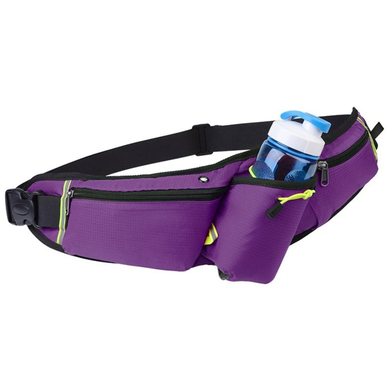 Waterproof Sports Waist Pack with Bottle Holder
