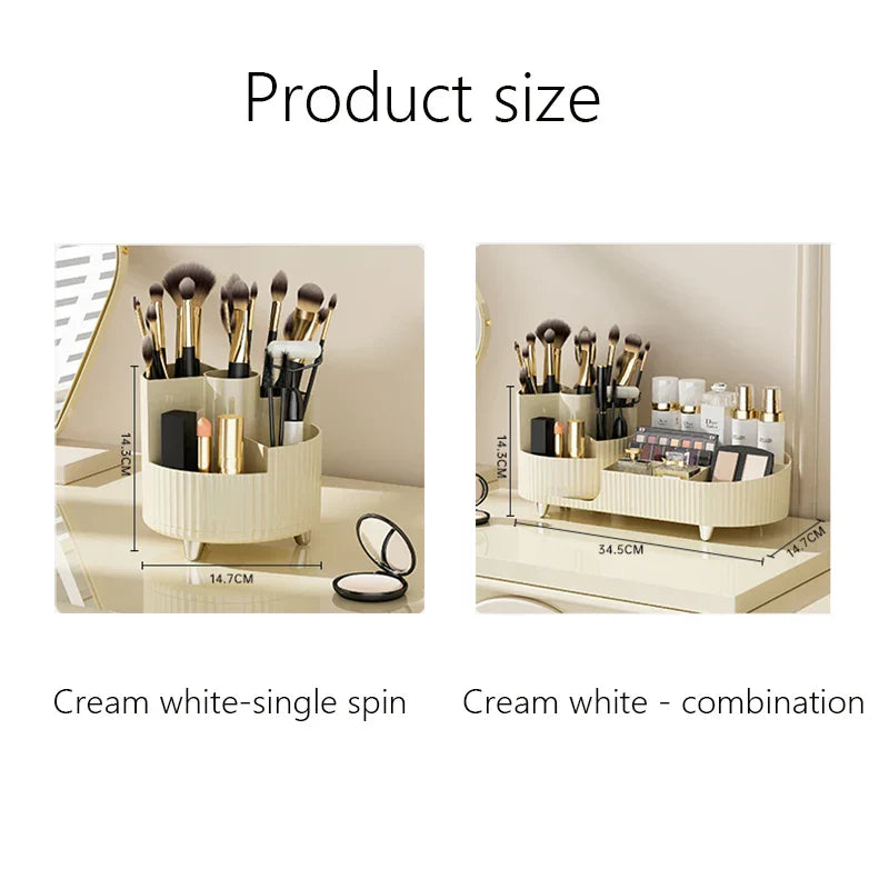 Clear Rotating Makeup Storage Case