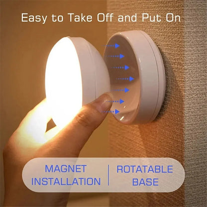 Bright LED Motion Night Light with Rechargeable Battery
