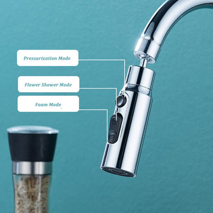 Water Saving 3-Mode Faucet Adapter