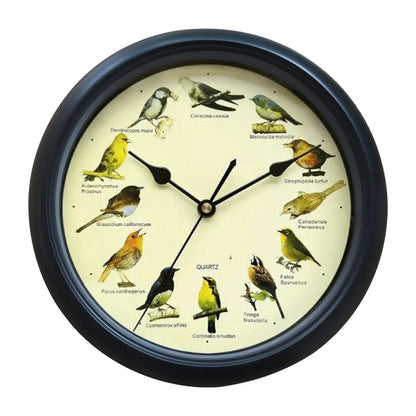 Decorative 10 Inch Bird Song Wall Clock