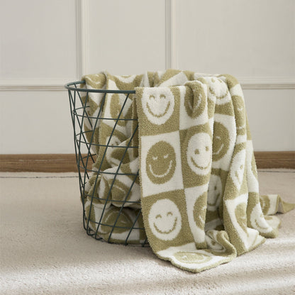 Colorful Plaid Throw Blanket