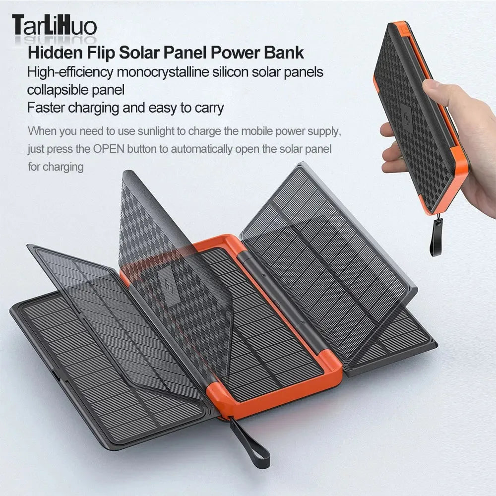 Portable Solar Powered 15W Waterproof Charger