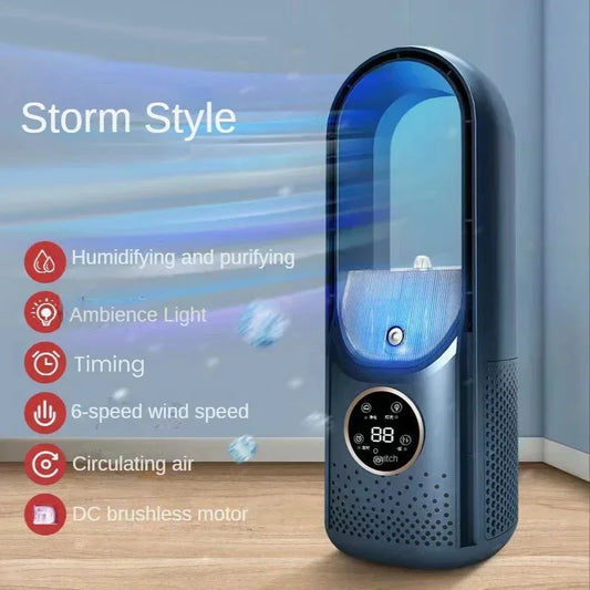 Quiet USB Bladeless Fan with 6 Speed Settings - Befez