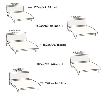 Soft Elastic Headboard Cover Protector