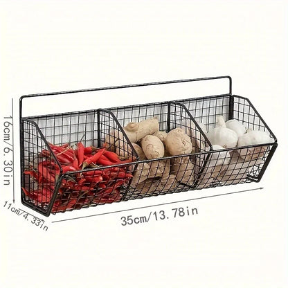 Space Saving 3 Tier Kitchen Shelf Rack - Black